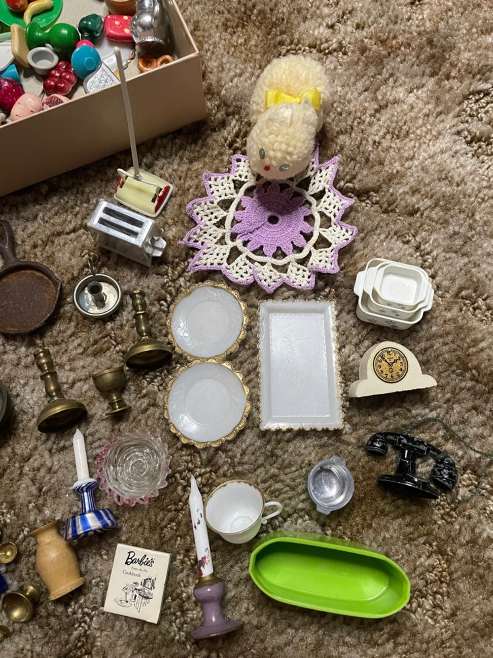 Vintage Doll House Mini Accessories & Items Misc Lot - Picture 3 of 5
